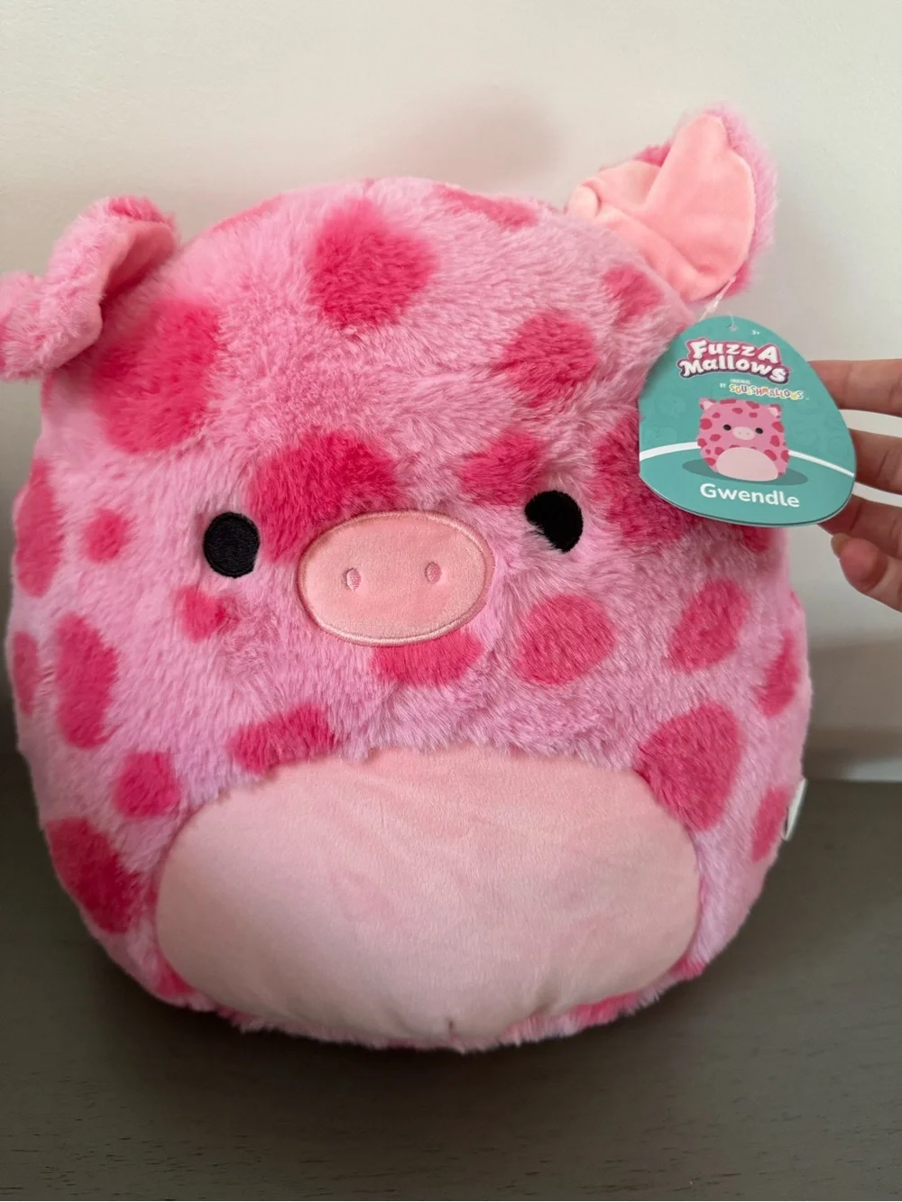 NWT Squishmallow Rare 12” Gwendle The pig Fuzz a Mallow
